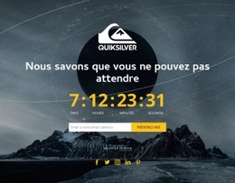 Meilleure Conception De Page De Destination Pour Compte À Rebours En Arrière-Plan