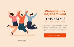Menő Kép Visszaszámlálóval - Céloldal Sablon