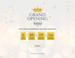 Grote Opening Сafteltimer CSS-Formuliersjabloon