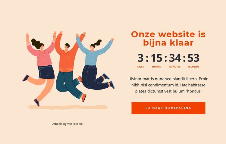 Cool beeld met afteltimer WordPress-thema