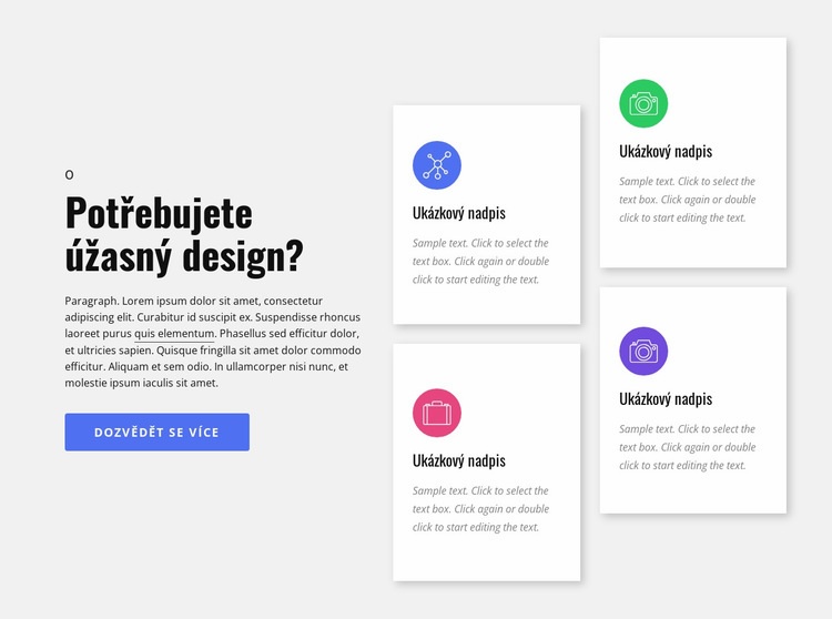 Služby designové agentury Šablona CSS
