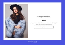 Winter Coat Product Details Single Page Template