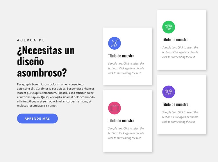 Servicios de agencia de diseño Plantillas de creación de sitios web