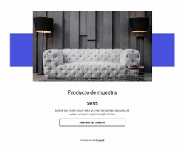 Un Diseño De Sitio Web Exclusivo Para Detalles Del Producto Acogedor Sofá