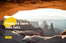 Sitio Web HTML Para Feliz Viaje A La Montaña