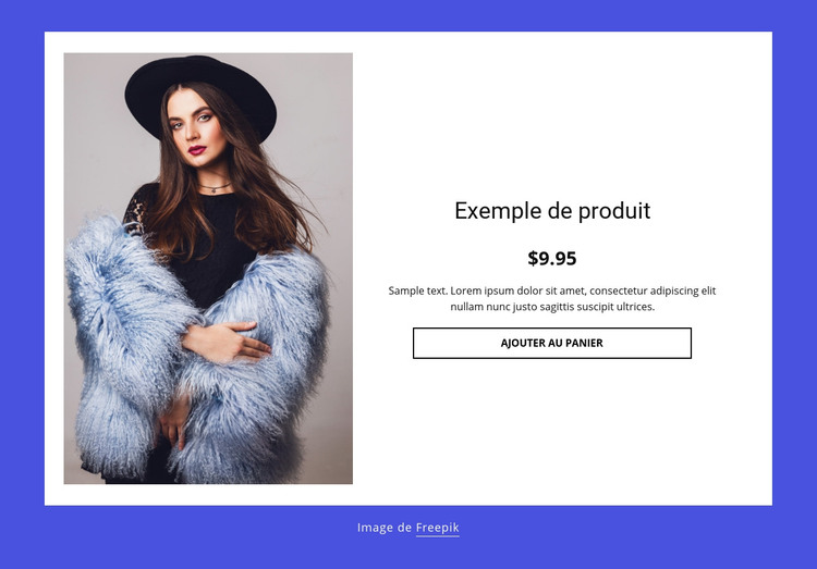 Détails du produit manteau d'hiver Modèle HTML