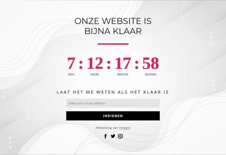 Online afteltimer Website ontwerp