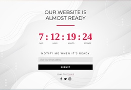 Online Countdown Timer One Page Template