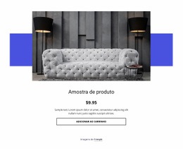 Detalhes Do Produto Sofá Aconchegante - Webpage Editor Free