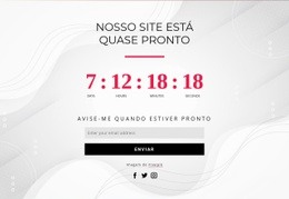 Design De Site Para Cronômetro De Contagem Regressiva Online