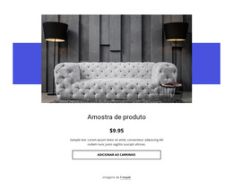 Detalhes Do Produto Sofá Aconchegante - Download De Modelo HTML