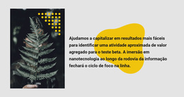 Foto E Texto Verdes - Tema WordPress Responsivo