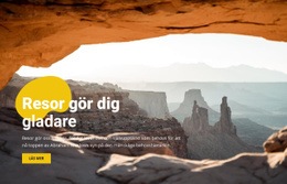 HTML-Webbplats För Glad Bergsresa