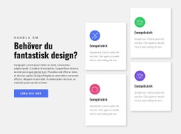 Designbyråstjänster - Enkel Webbplatsmall