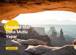 Mutlu Dağ Yolculuğu Için HTML5 Duyarlı