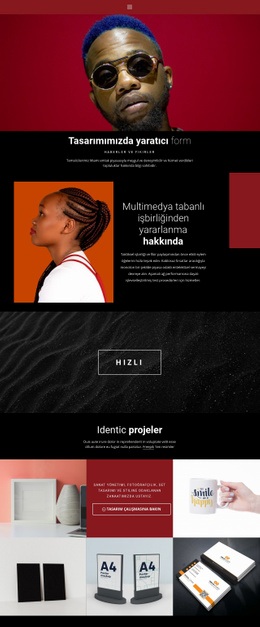 Tasarımda Yaratıcı Form - Profesyonel Tek Sayfalık Şablon