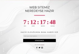 Çevrimiçi Geri Sayım Sayacı Için Web Sitesi Tasarımı