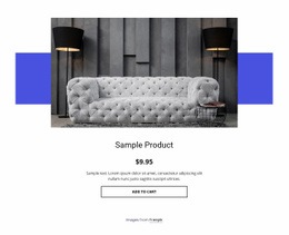 Cozy Sofa Product Details - Ecommerce Template