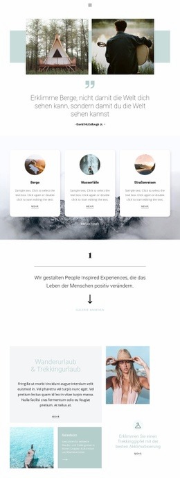 Fantastisches Website-Design Für Bequem Reisen