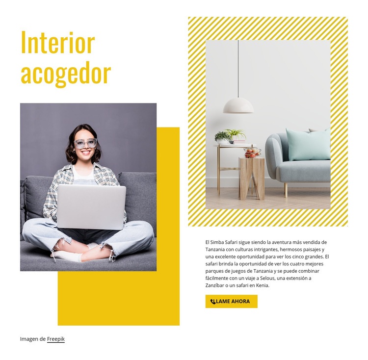 Diseño de interiores para el hogar Creador de sitios web HTML