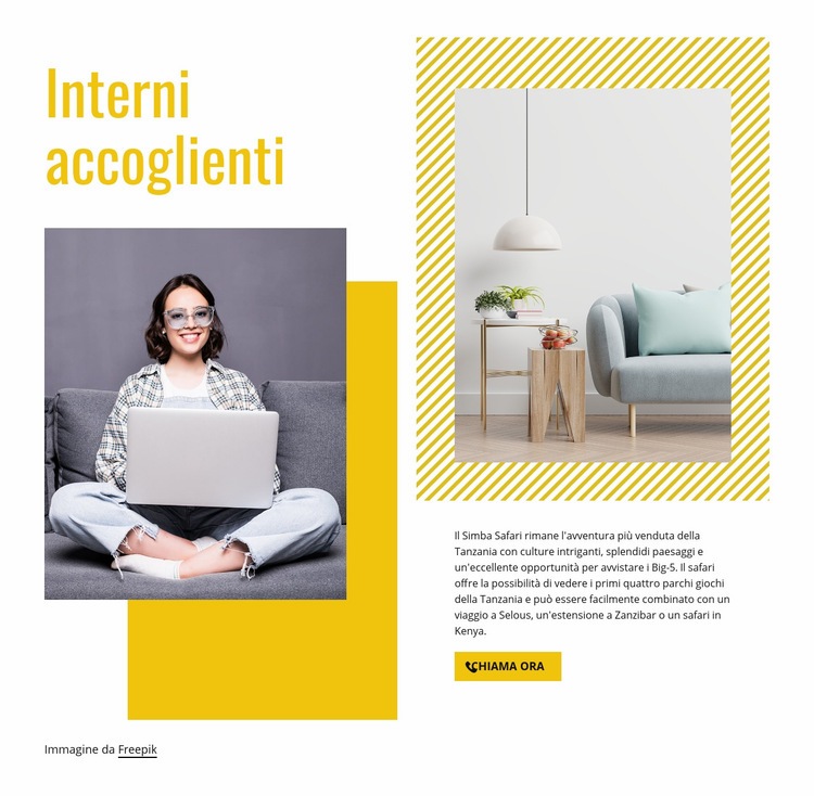 Interior design per la casa Costruttore di siti web HTML