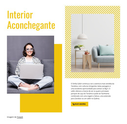 Design De Interiores Para Casa - Modelo De Site Gratuito