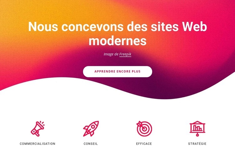 Nous sommes spécialisés dans la conception de sites Web Conception de site Web