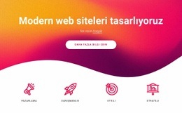 Web Tasarımında Uzmanız - Tek Sayfalık Şablonu Ücretsiz Indirin
