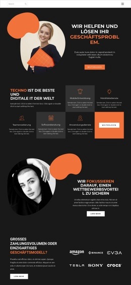 Responsive Webvorlage Für So Verbessern Sie Die Produktion