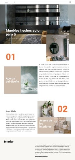 Muebles Hechos Solo Para Ti - Design HTML Page Online