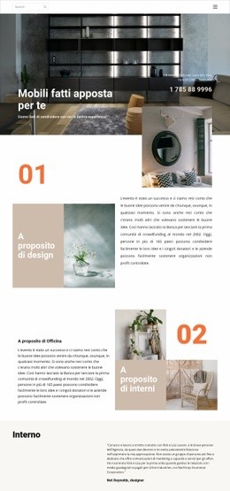 Un Design Esclusivo Del Sito Web Per Mobili Fatti Apposta Per Te