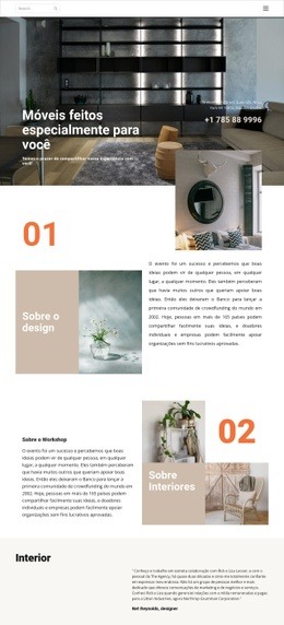 Móveis Feitos Especialmente Para Você - Design HTML Page Online