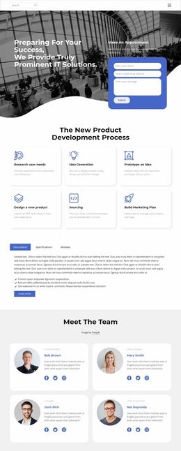 Quick Help In Problems - Landing Page For Any Device