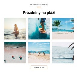 HTML Webové Stránky Pro Dovolená Na Pláži