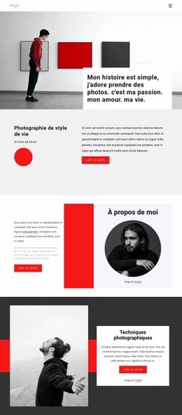 Concepteur De Site Web Pour Je Suis Photographe Professionnel