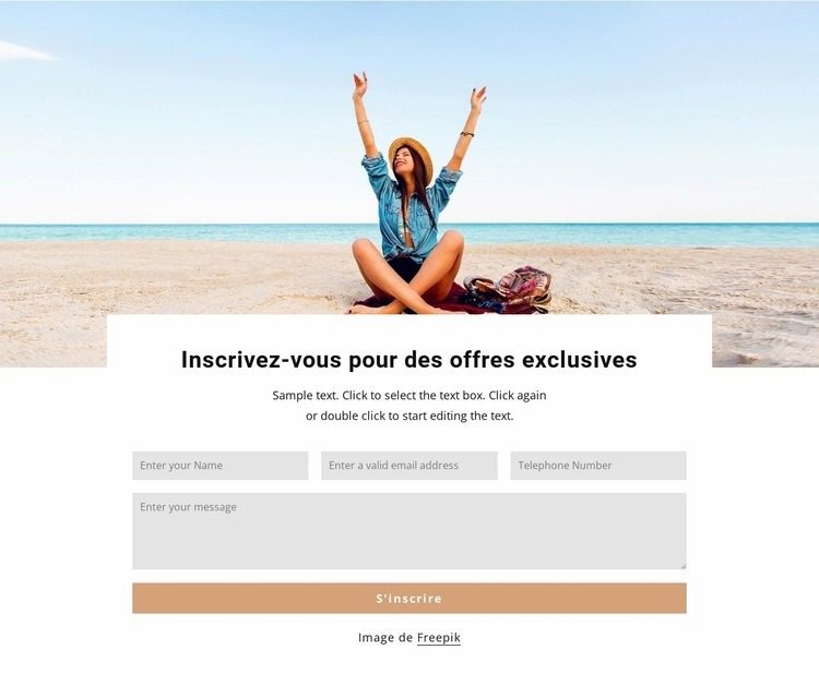 Offres exclusives Modèle HTML5