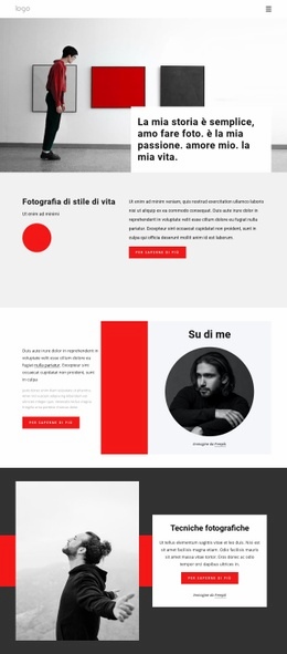 Sono Un Fotografo Professionista - HTML Website Builder