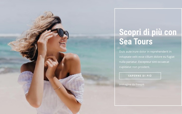 Esplora di più con i tour in mare Modello CSS