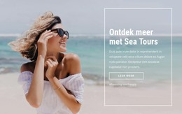 Ontdek Meer Met Zeereizen - HTML-Paginasjabloon