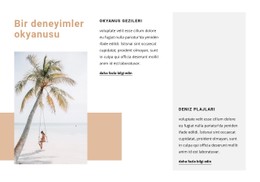 Bir Deneyimler Okyanusu Tasarım Şablonu