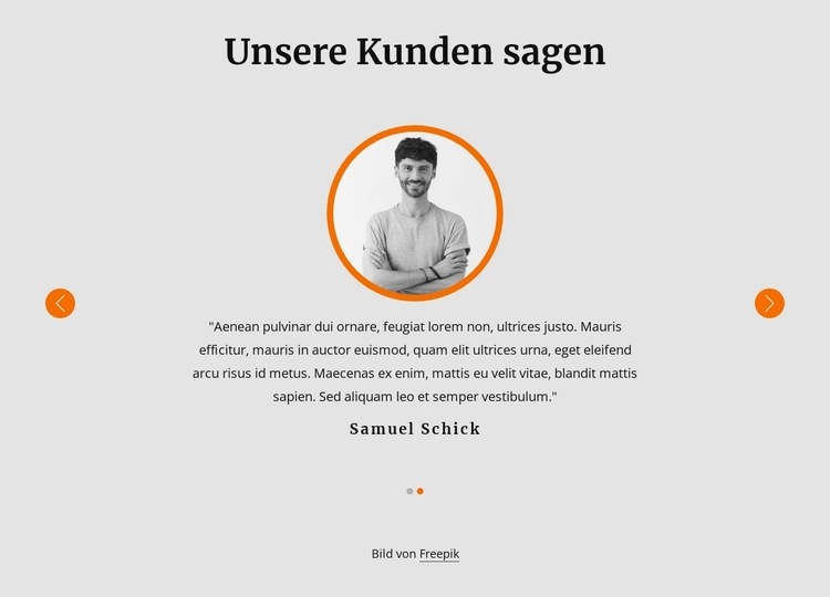 Sehen Sie sich unsere Kundenstimmen an HTML Website Builder