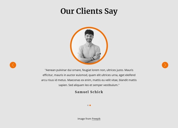 View our client testimonials Elementor Template Alternative