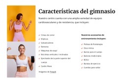 El Mejor Diseño De Sitio Web Para Características Del Gimnasio