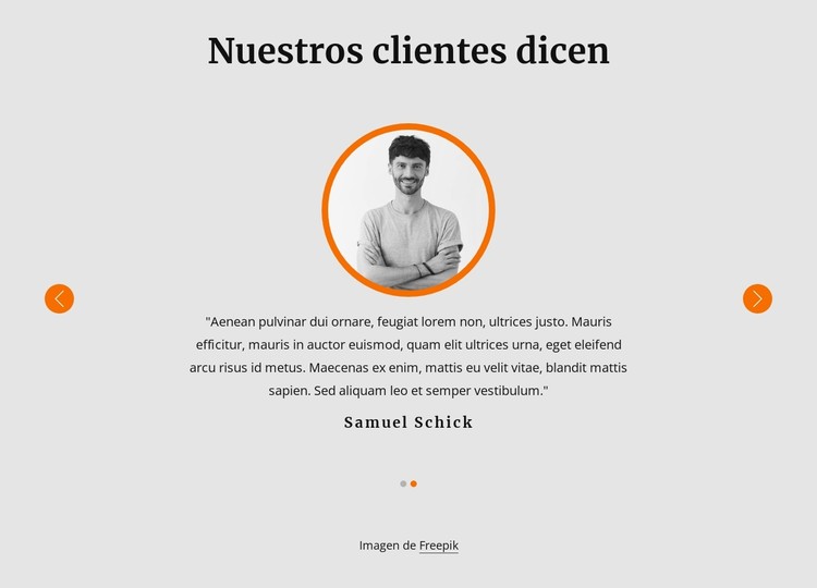 Ver los testimonios de nuestros clientes Plantilla CSS