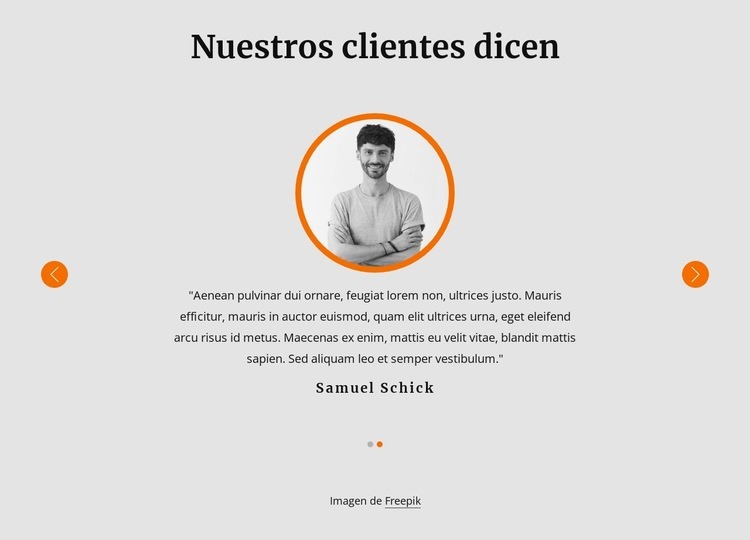 Ver los testimonios de nuestros clientes Plantilla HTML5