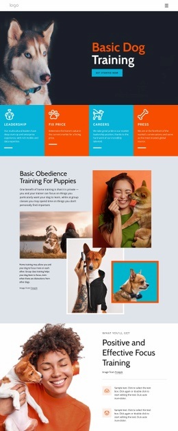 Dog Training Courses - Creative Multipurpose Html Code