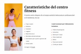 Caratteristiche Del Centro Fitness - HTML5 Website Builder