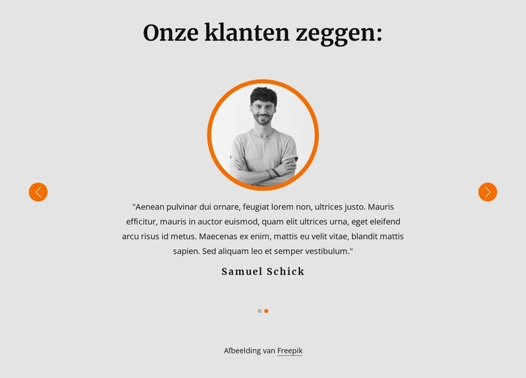 Bekijk onze getuigenissen van klanten HTML5-sjabloon