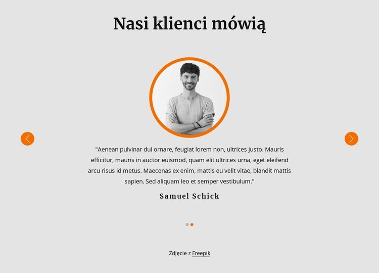 Zobacz referencje naszych klientów Szablon HTML5