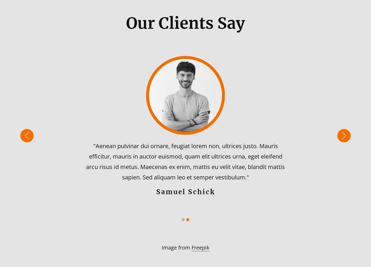 View our client testimonials Static Site Generator